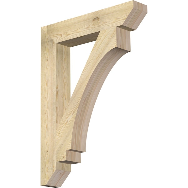 Ekena Millwork Imperial Slat Rough Sawn Bracket, Douglas Fir, 6"W x 34"D x 46"H BKT06X34X46IMP06RDF - main
